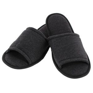 CTM Men's Open Toe Slide House Slippers